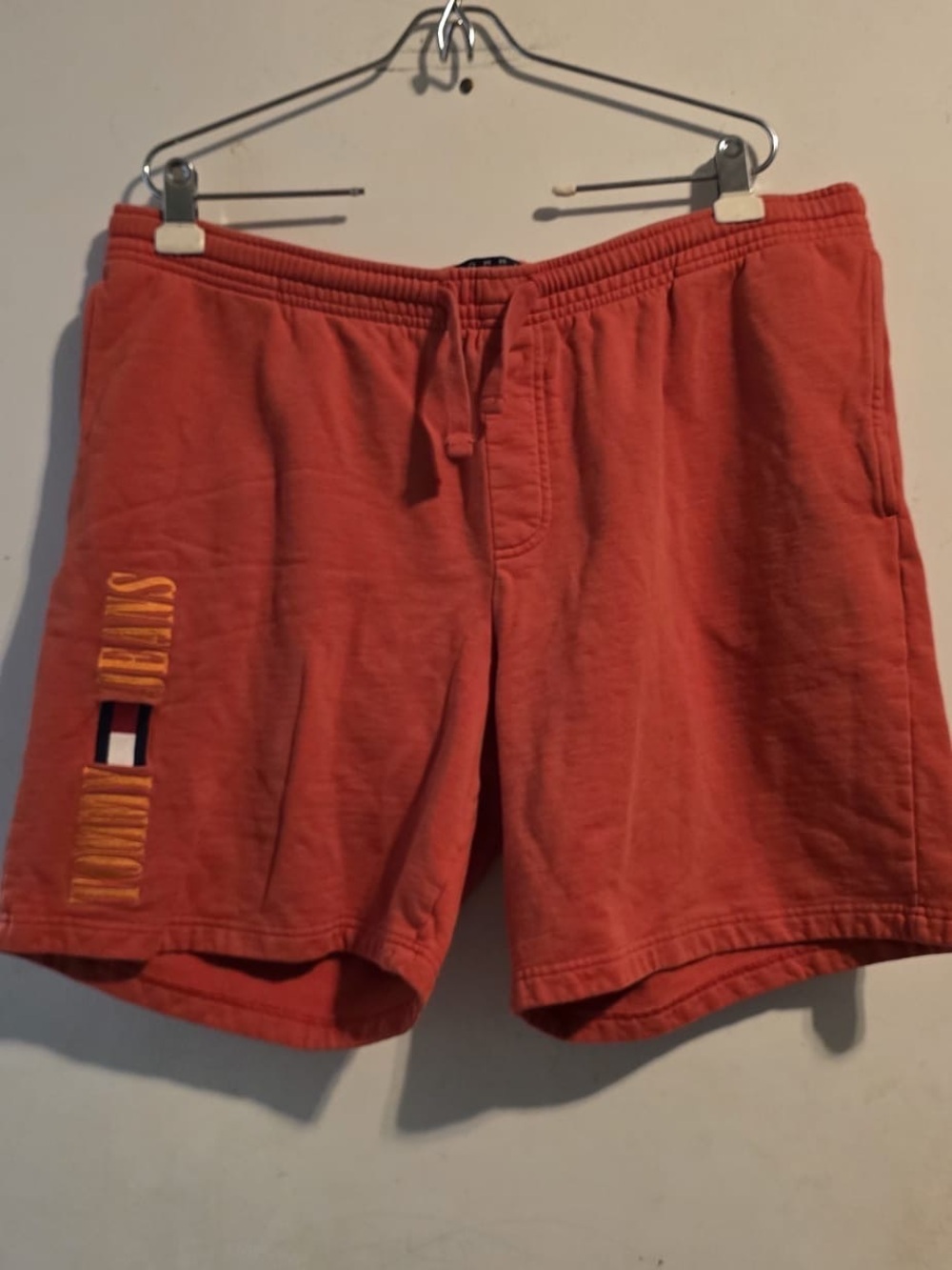 Tommy Hilfiger Men’s Coral-Red Swim Trunks
